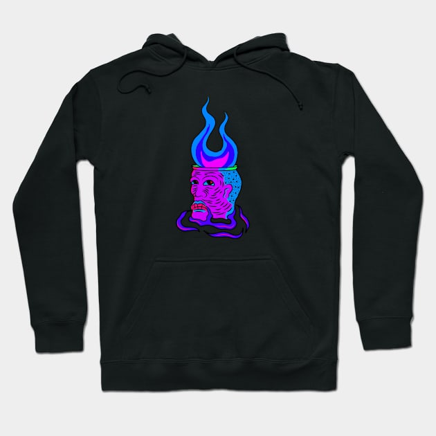 BURN YOUR HEAD, band merchandise, skate design Hoodie by Ancient Design